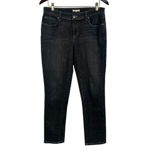 Eileen Fisher Women's Skinny Jeans Dark Wash Organic Cotton Stretch 28" Inseam 6